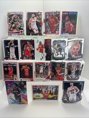Kevin Durant Rockets lot of 17 w/ Thompson/Jabari Smith rookies Sengun/VanVleet